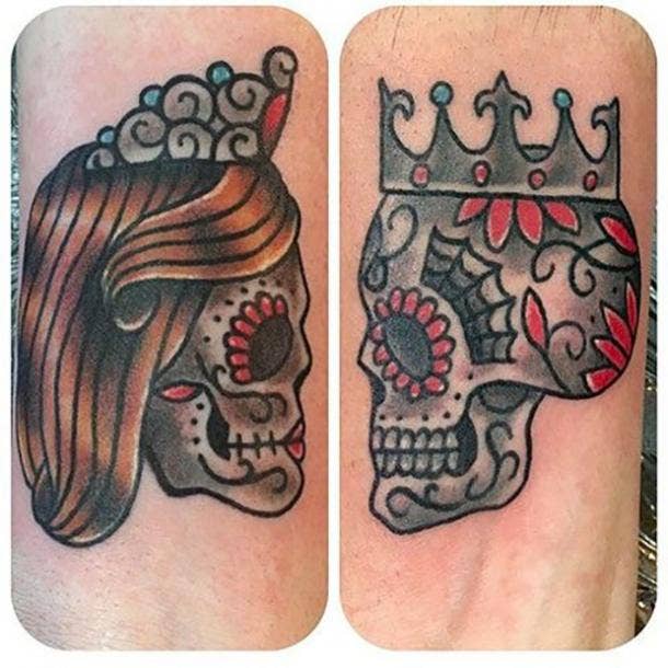 50 Best Sugar Skull Tattoo Designs And What The Tattoos Mean Yourtango 